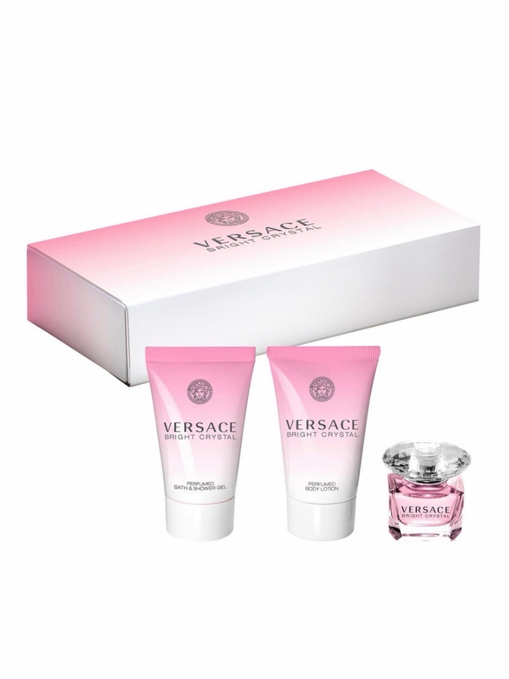 Versace Bright Crystal Bath & Body gift Set new